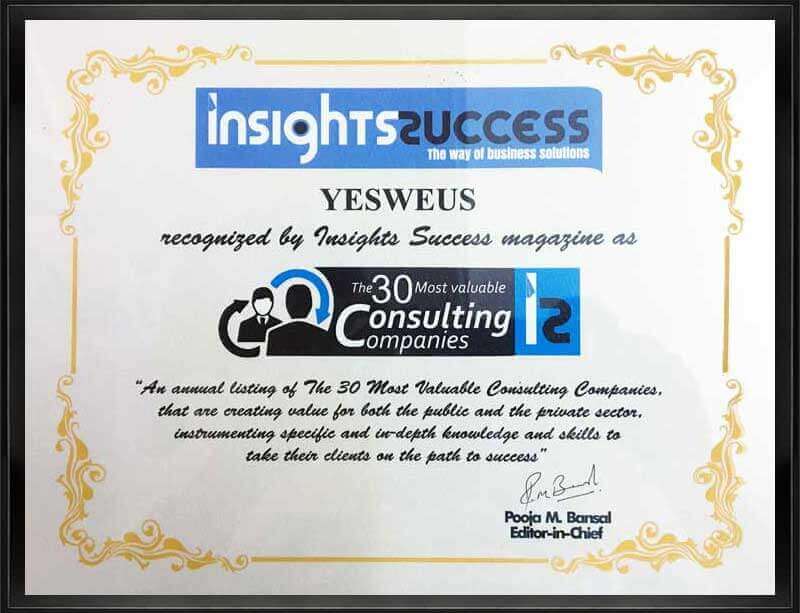 Insight success Certificate